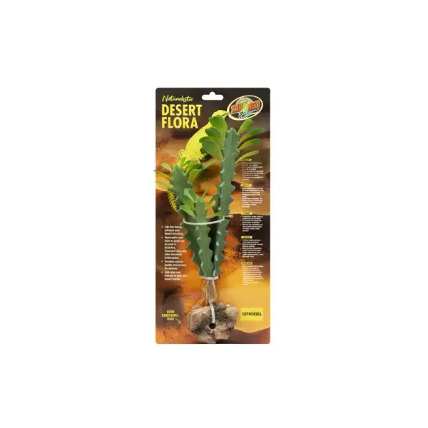 Zoomed Naturalistic Desert Flora – Euphorbia