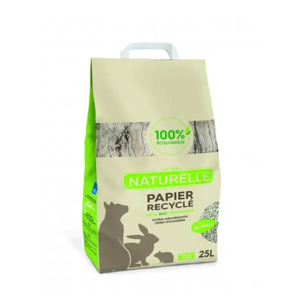 Litière Perlinette papier recyclé – chat, NAC