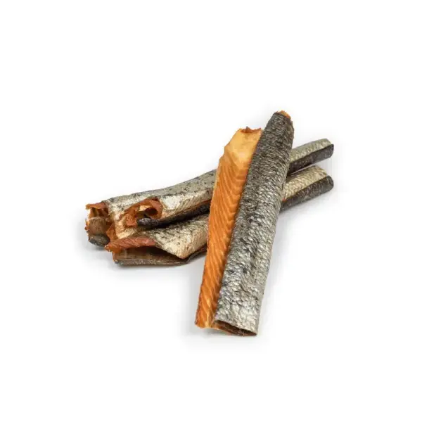 Peaux de saumon avec filet – Mastication gourmande pour chiens