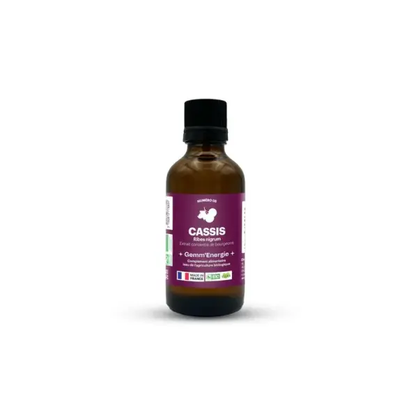 Gemmo de cassis sans alcool bio