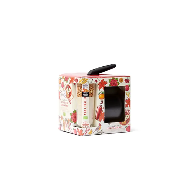 Coffret Carton Vin Chaud Bio* Contenant 1 Mélange Pour Vin Chaud + 1 Casserole