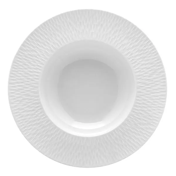 Degrenne – Assiette creuse à aile 29 cm BOREAL SATIN blanc