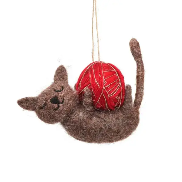 Décoration de sapin de Noël Chat