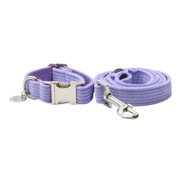 Collier laisse chien VELVET MAUVE