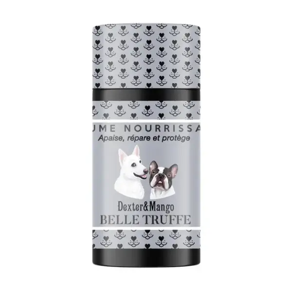 Baume hydratant et apaisant pour la truffe du chien – Modèle BELLE TRUFFE