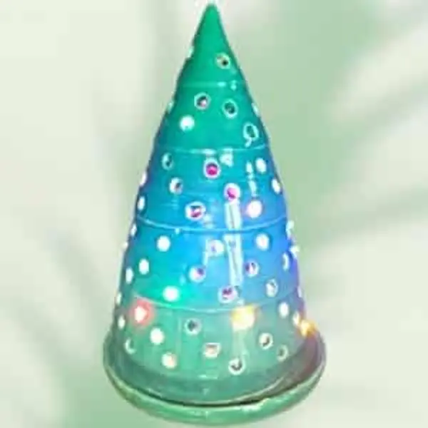 Photophore Sapin de Noël Leds Multicolores