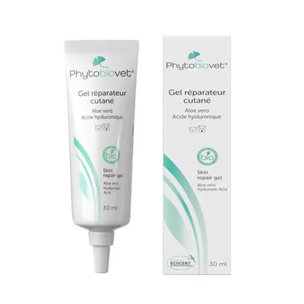 MP Labo Phytobiovet® Gel réparateur cutané pour chien et chat – Labellisé Ecocert Ecosoin bio des animaux