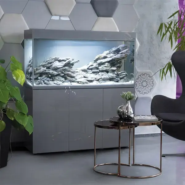 Aquarium Glossy 150 Day & Night Gris Laqué LED AQUAEL – 405L
