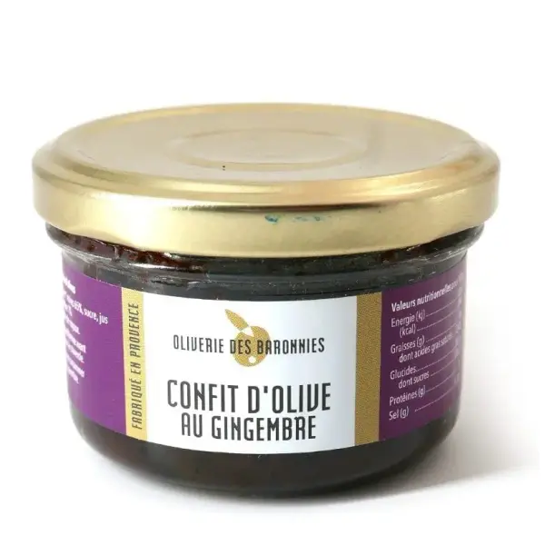 Confit d'olive noire au gingembre