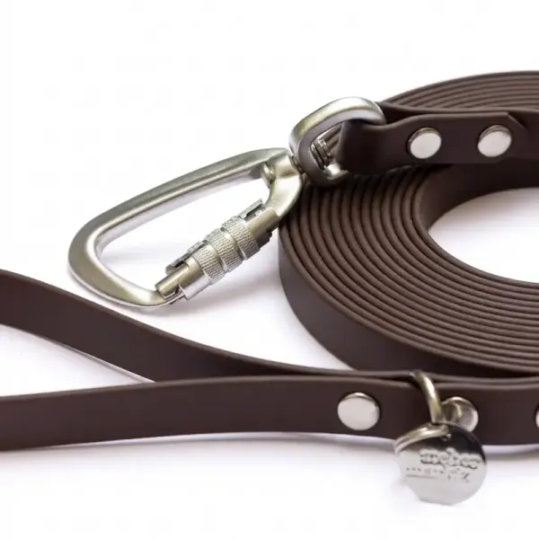 Longe biothane chocolat