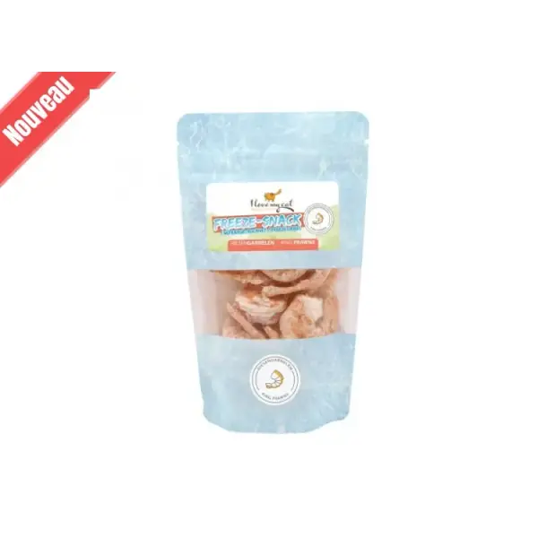 I LOVE MY CAT| Friandises pour chat Freeze-Snack 100% Crevettes du Groenland