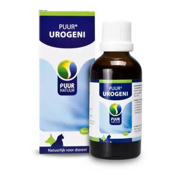 Puur Natuur – Complément alimentaire pour chien, chat et rongeur – Urogeni – Soutien de la vessie et des reins – 50 ml