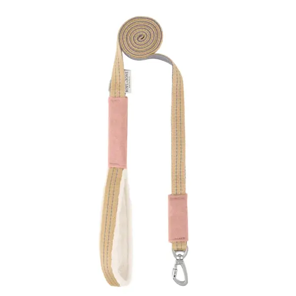 Laisse Yeti Rose par Pom d'Azur 1.8m