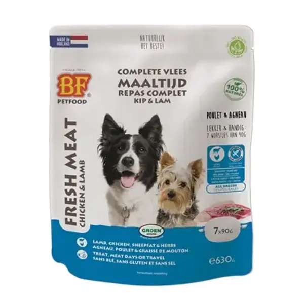 BF Petfood – Alimentation Humide pour chien – MultiPack – Portions à l'Agneau – 630 g