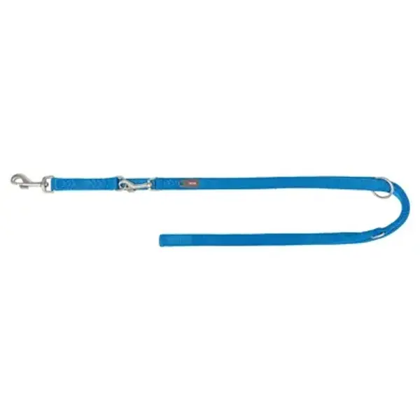 Trixie – Laisse pour chien – Laisse réglable en nylon double épaisseur bleu roi