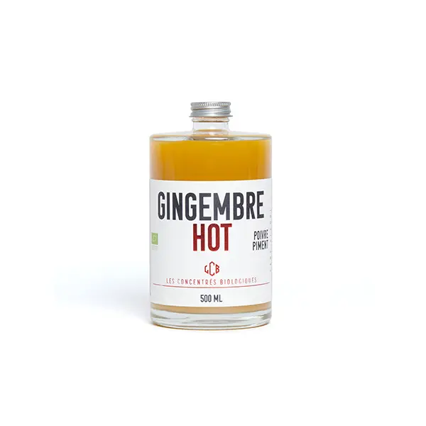 Boisson Rafraichissante Bio* Sans Alcool Concentré De Gingembre – Poivre – Piment