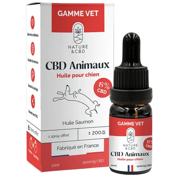 Huile de CBD 15% pour chiens