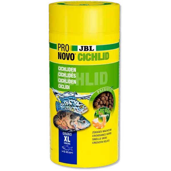 ProNovo Cichlid Grano XL JBL – Aliment de base en granulés pour grands Cichlidés de 15 à 25 cm