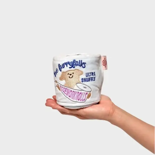 JEU D'OCCUPATION ET DE FOUILLE POUR CHIEN – PAPIER TOILETTE 🧻