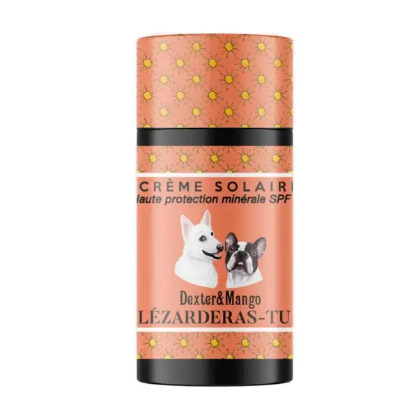 Crème solaire protectrice naturelle pour chien & chat – Modèle LEZARDERAS TU?