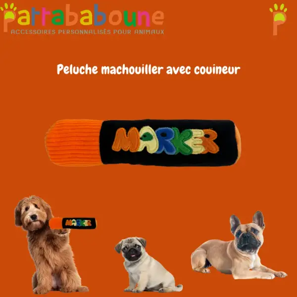 Jouet pour chien – Peluche machouiller avec couineur