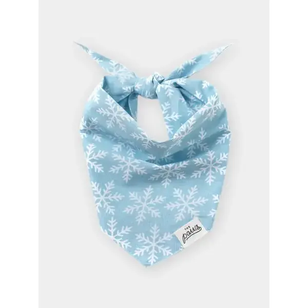Bandana d'Hiver pour chien – Flocon ❄️ – The Paws