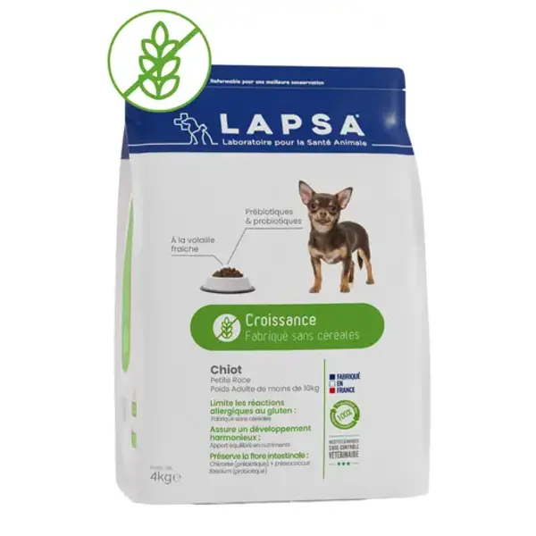 Croquettes chiot petite race Maintenance – sans céréales 20kg