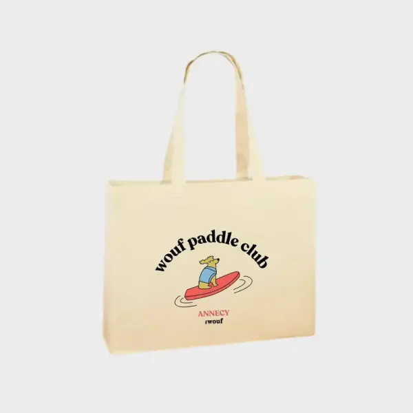 GRAND TOTE BAG THE WOUF  –  WOUF PADDLE CLUB 🏄🏻♂️