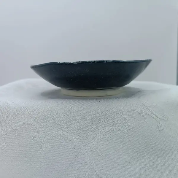 Coupelle sgraffito bleu nuit